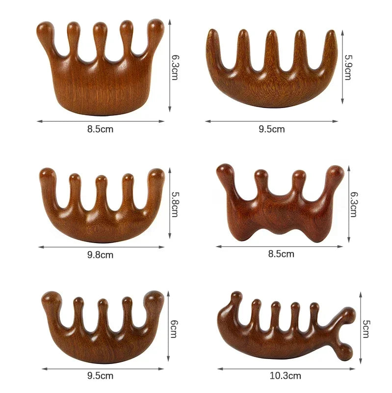Gua Sha Massage Comb – Wide Tooth Facial & Scalp Scraping Tool