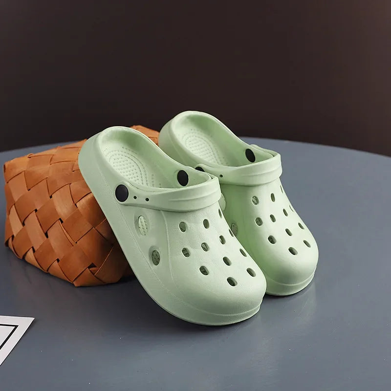 Mens Summer Beach Sandals Unisex Casual Garden Clogs Outdoor Wide Toe Cross Sandals for Ladies Non Slip House Shower Slippers