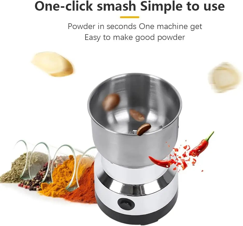 Multifunctional 4-Blade Electric Coffee & Spice Grinder – 50–300ml