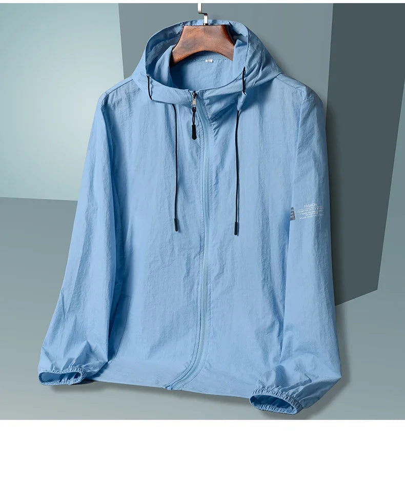 2025 Summer Hooded Jacket Men Women Sun Protection Clothing Fishing Hunting Clothes Quick Dry Skin Windbreaker