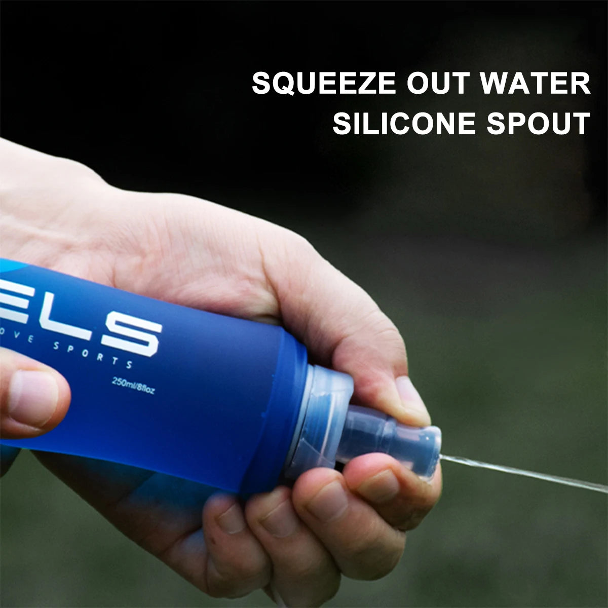 Collapsible Silicone Water Bottle – Portable Foldable Flask for Running & Hiking