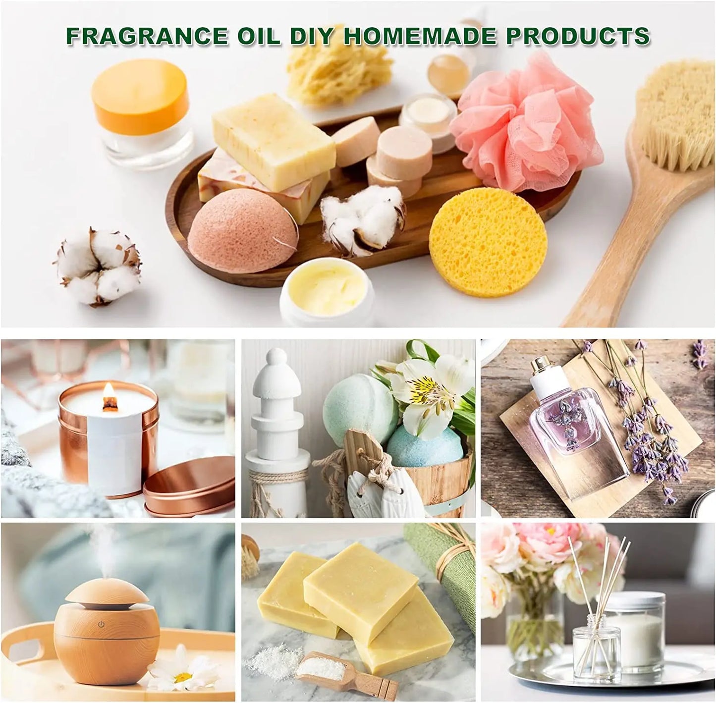 6-Piece Fragrance Oil Gift Kit – Coffee, Bakery, Harvest Spice & Forest Aroma Oils
