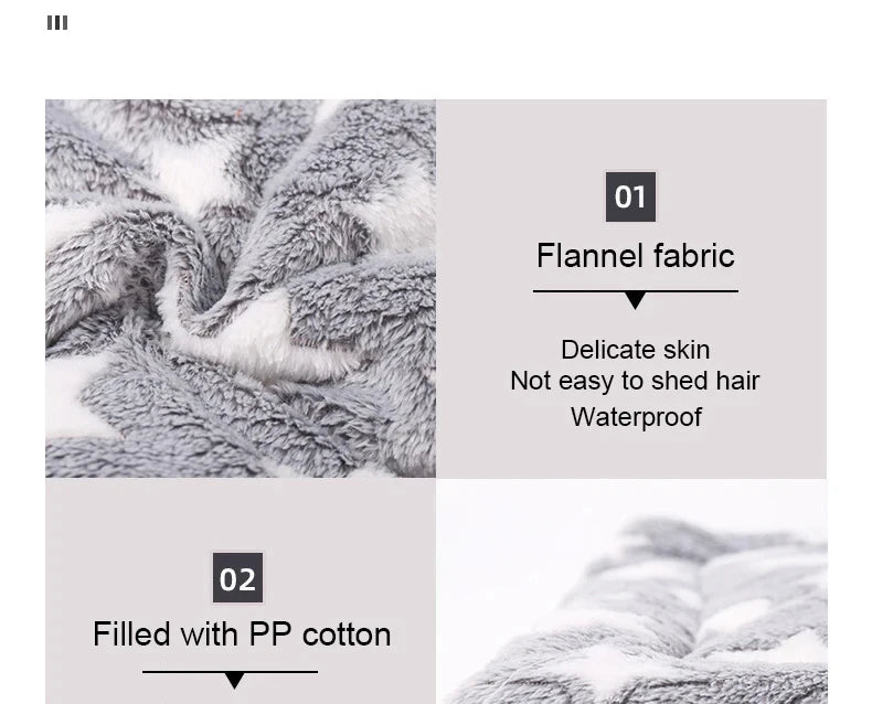 Flannel Pet Sleeping Mat & Sofa Bed – Soft Winter Blanket for Dogs & Cats