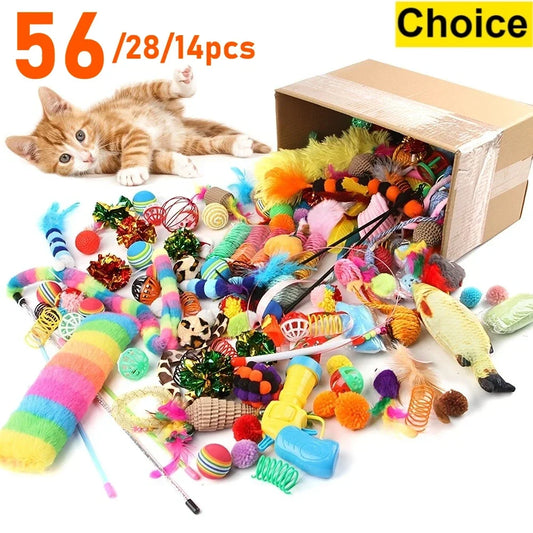 Cat Toys Mixed Pack (56 Pieces)