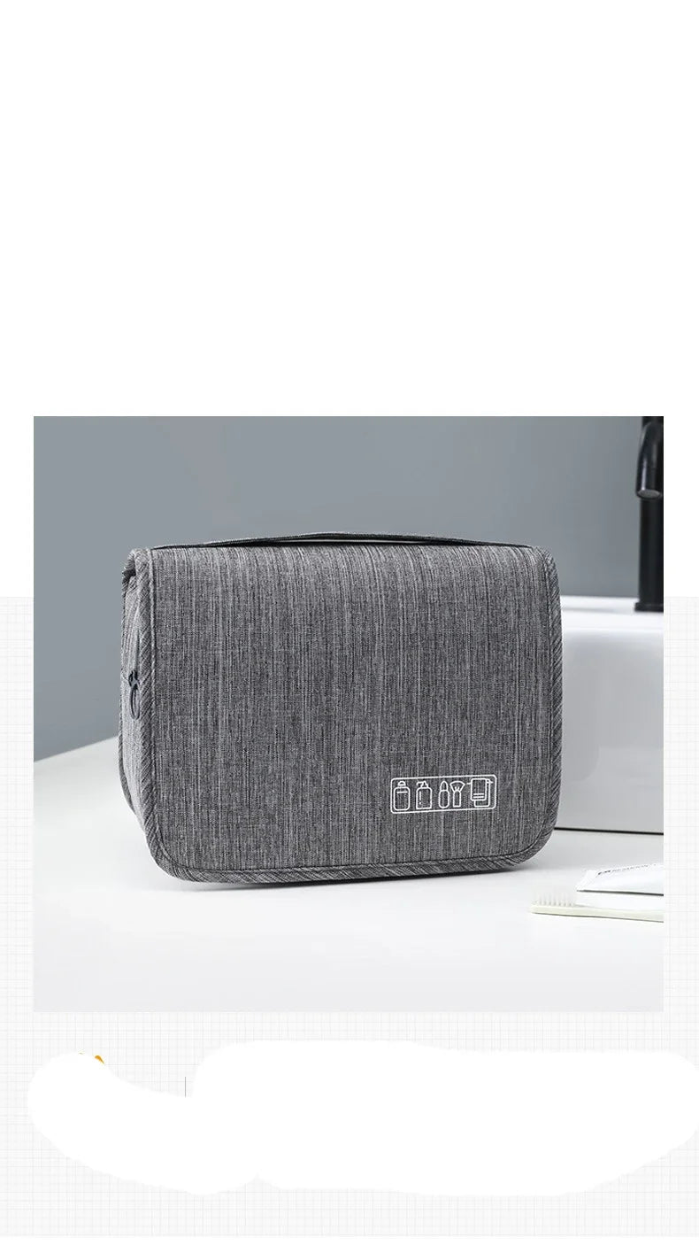 Oxford Waterproof Hanging Travel Toiletry Bag – Men & Women Wash Organiser