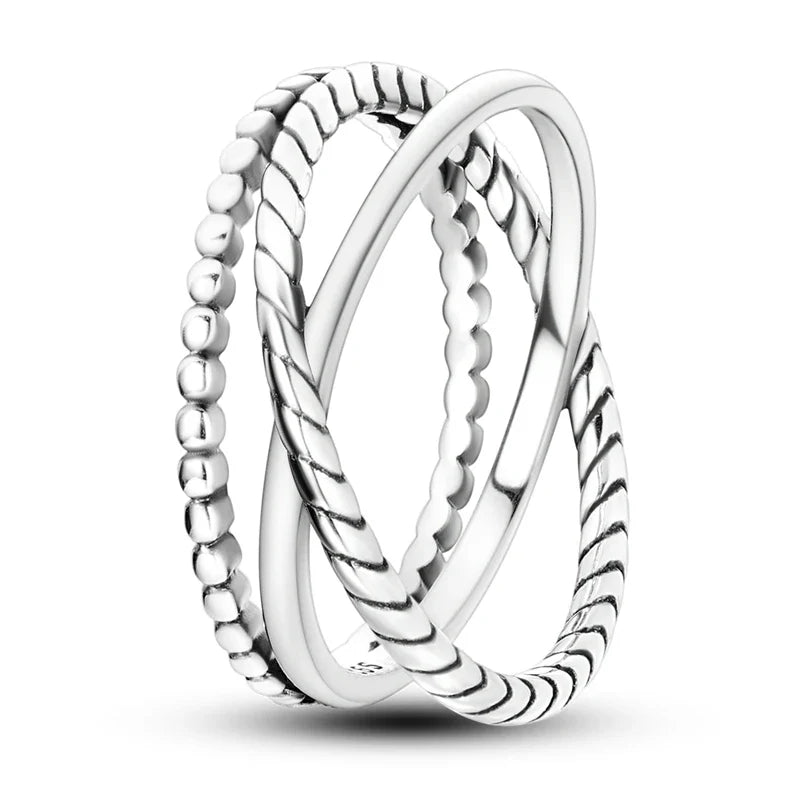 925 Silver Zircon Star Geometric Ring – Romantic Engagement Jewelry