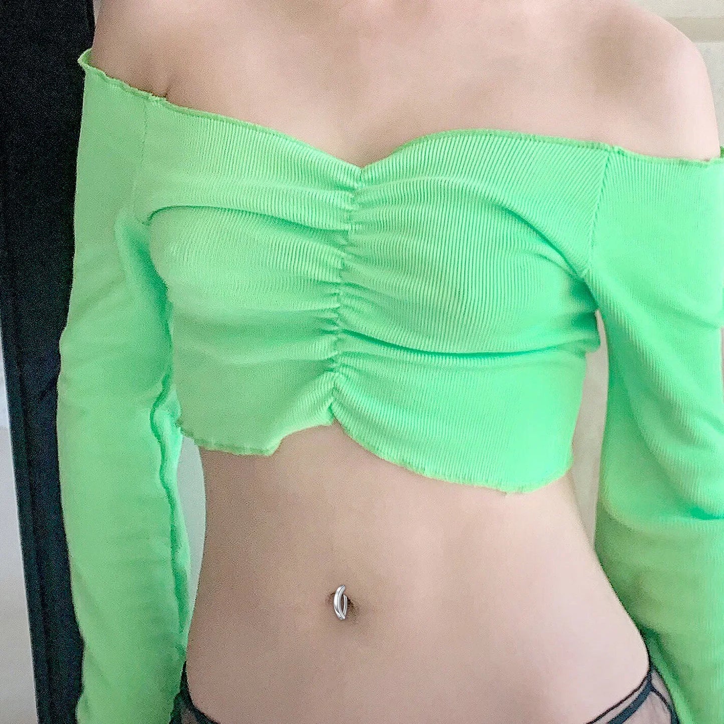 316l Surgical Steel  Navel Piercing Simple Belly Button Ring For Women Girl Reverse Curved Glossy Snap Belly Piercing