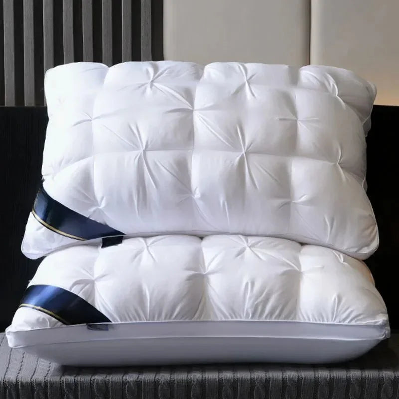 48x74cm Hotel-Grade Twisted Pillow Core – Soft Supportive Bed Pillow Insert for Home & Dorm