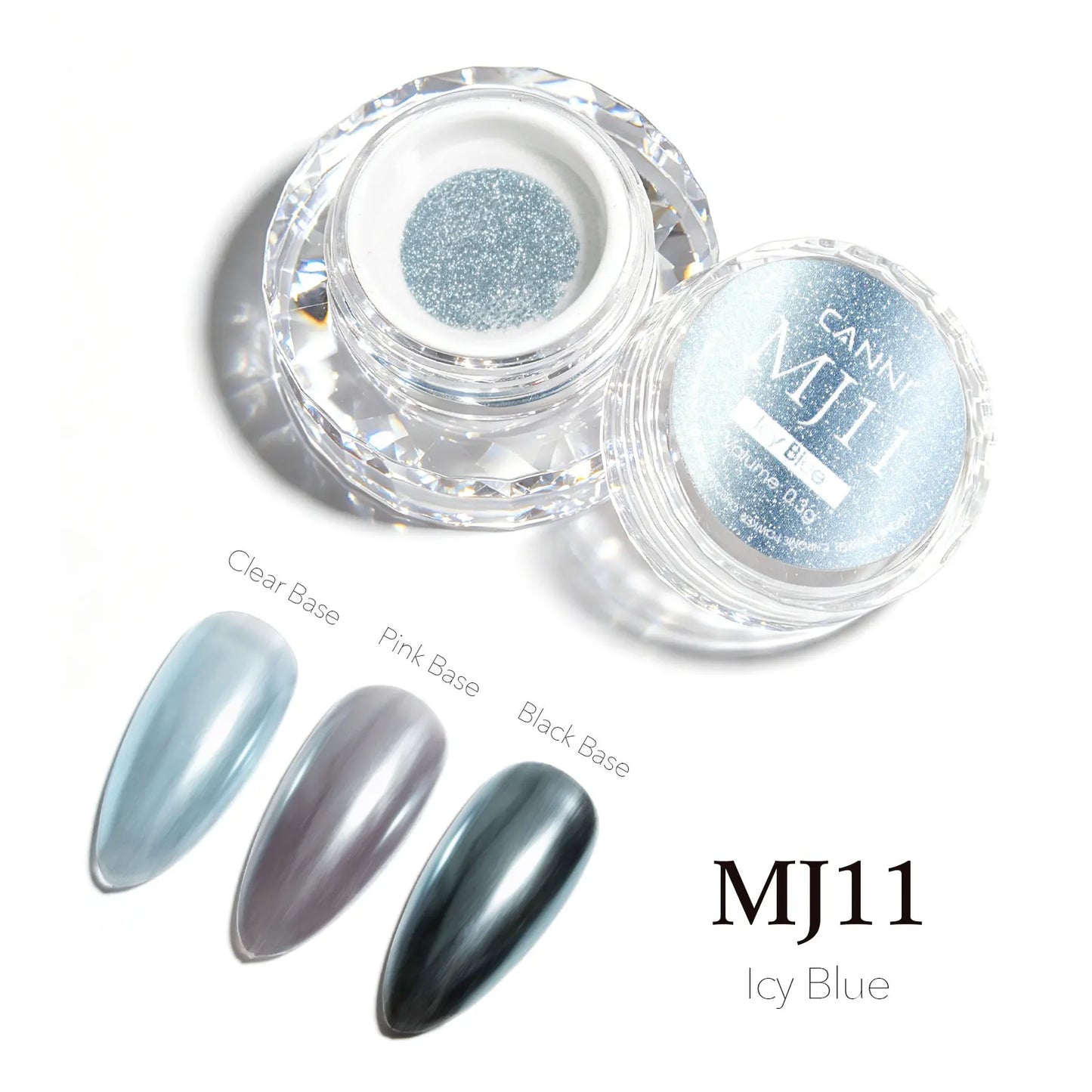 CANNI Mirror Chrome Nail Powder Aurora Effect Pearl Pigment Dust for UV Gel Nails Metallic Nail Art Decoration DIY Design