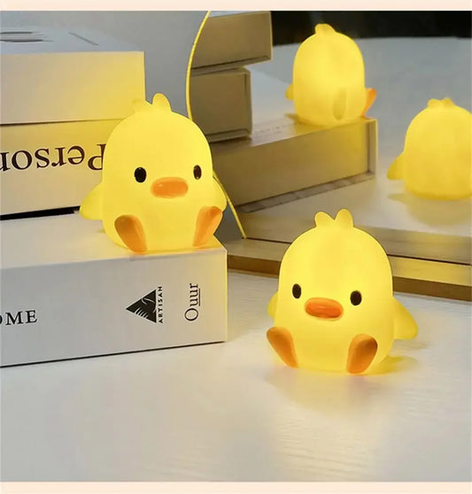Cute Duck Night Light – Cartoon LED Bedside Sleeping Lamp for Kids & Bedroom Décor