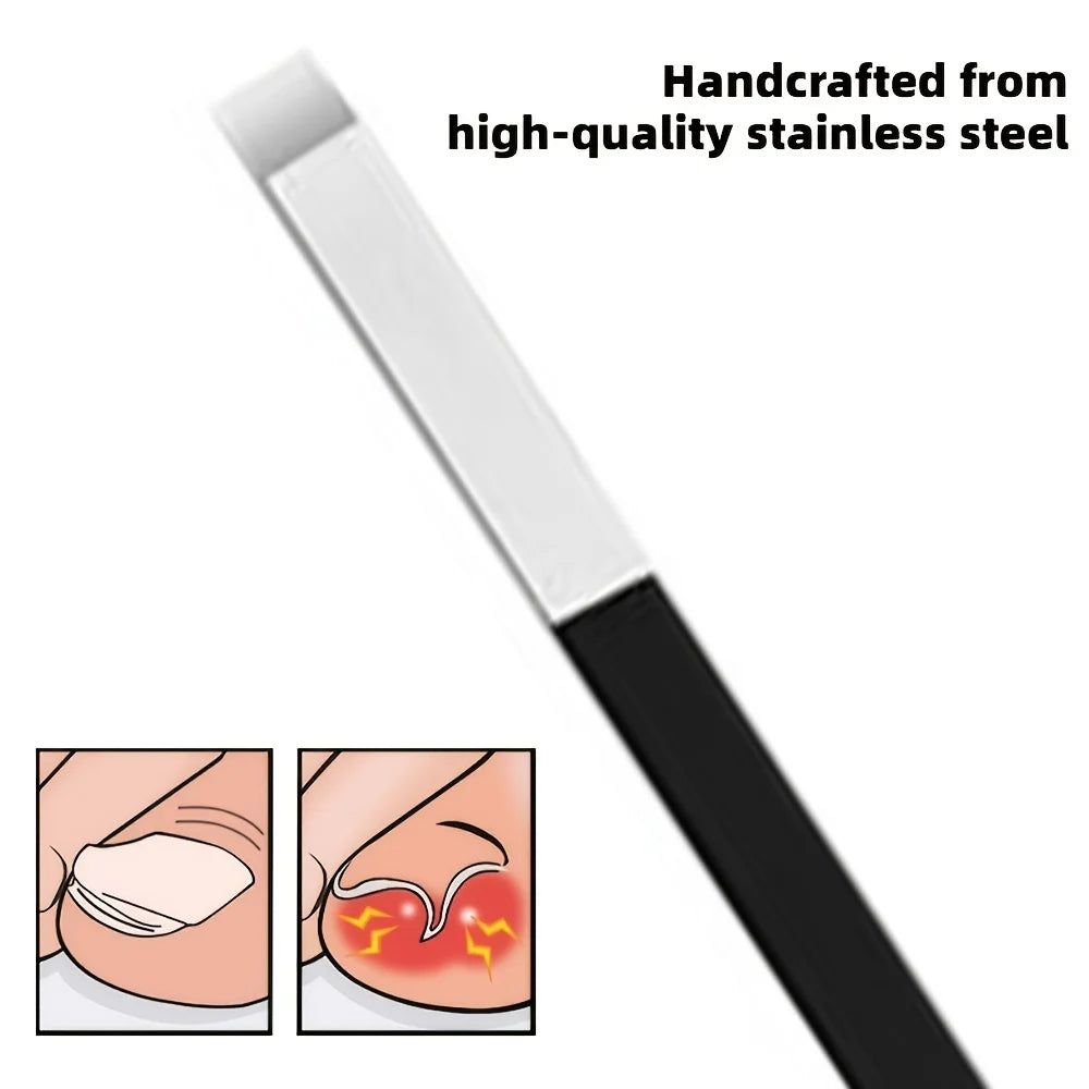 Stainless Steel Ingrown Toenail Correction Tool, Nail Trimming Auxiliary Tool for Men and Women, Essential Foot Tool for Home