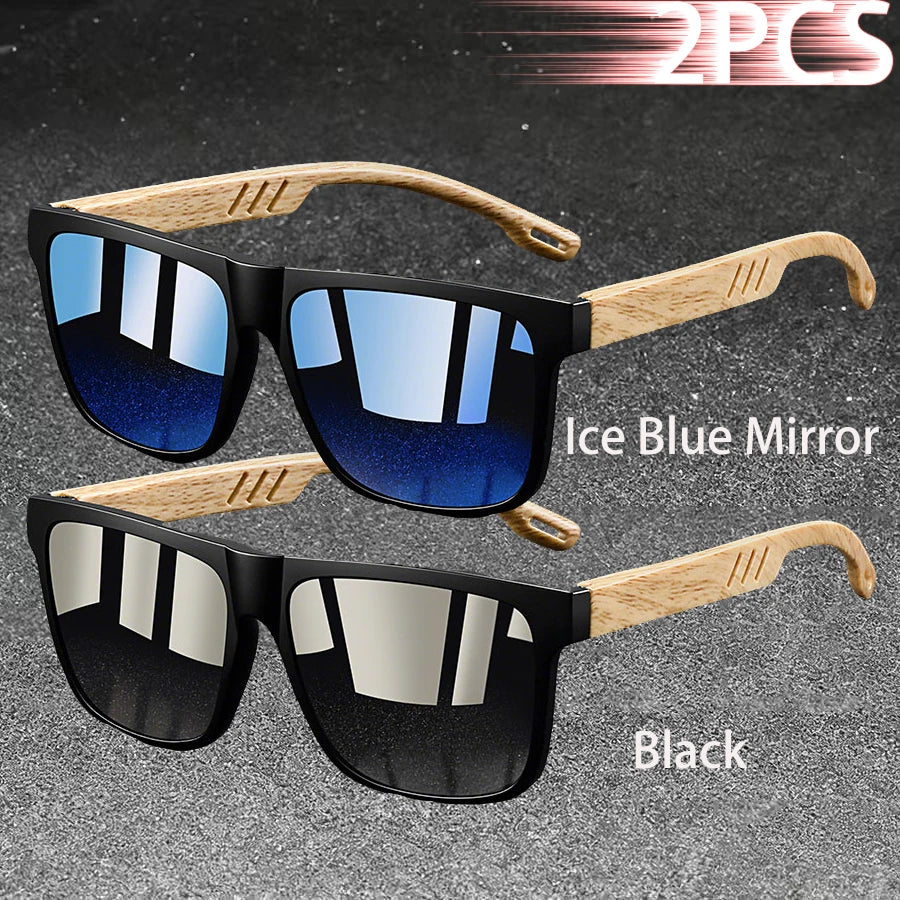 Vintage Square Frame Polarized Sunglasses – UV400 Fashion Eyewear for Men & Women