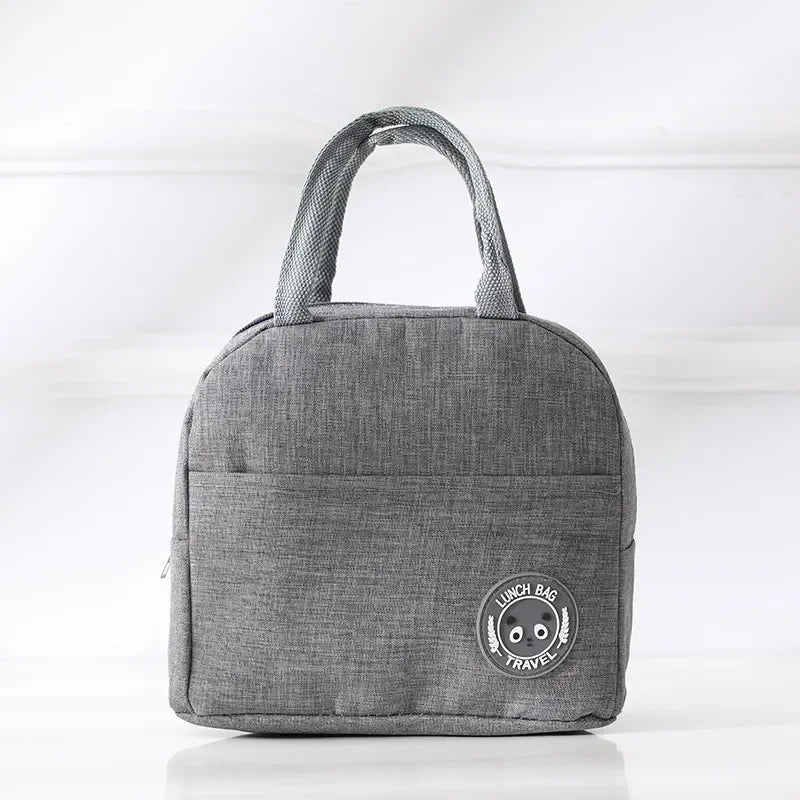 Ins Fashion Tote Lunchbox Thermal Bag Women Men Bento Storage Insulated Lunch Bag Portable Cooler Picnic Insulation Bags Handbag