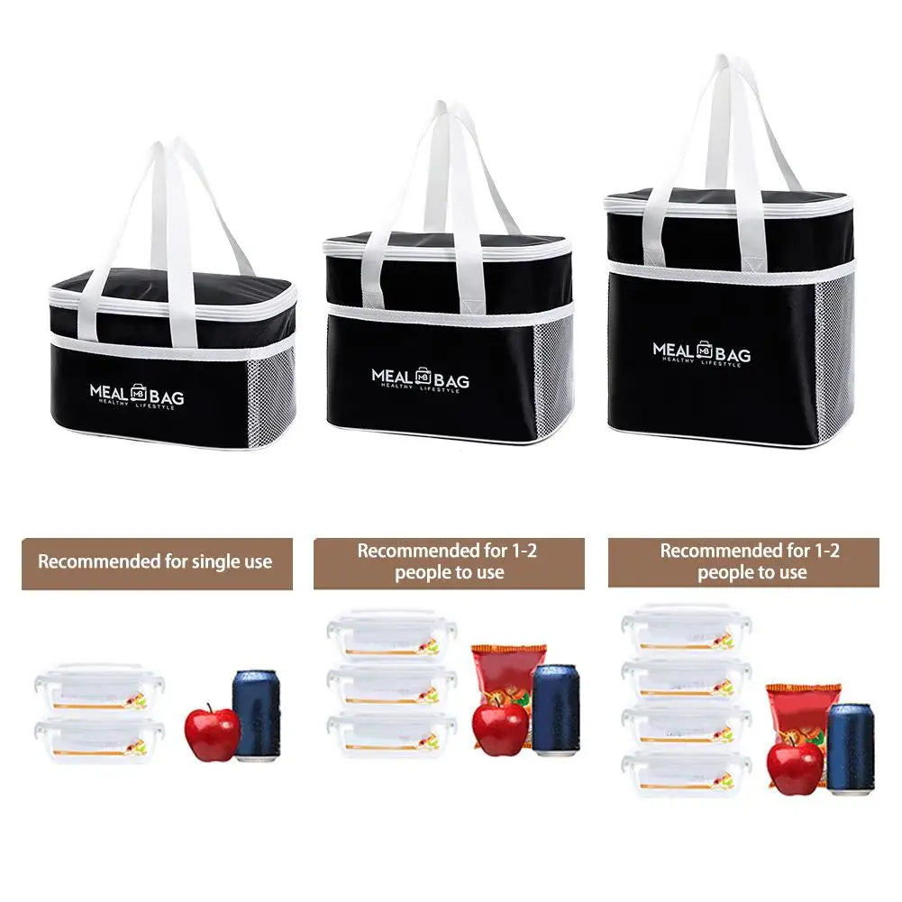Large Insulated Lunch Tote Bag – Thermal Bento Cooler for Work, School & Picnic