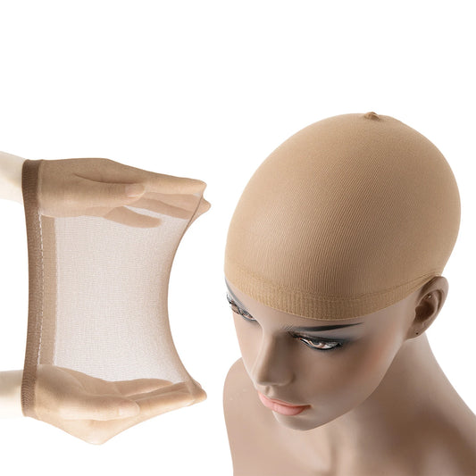 2–20 Pack Stretch Mesh Stocking Wig Caps – Hair Nets for Wig Making & Wearing