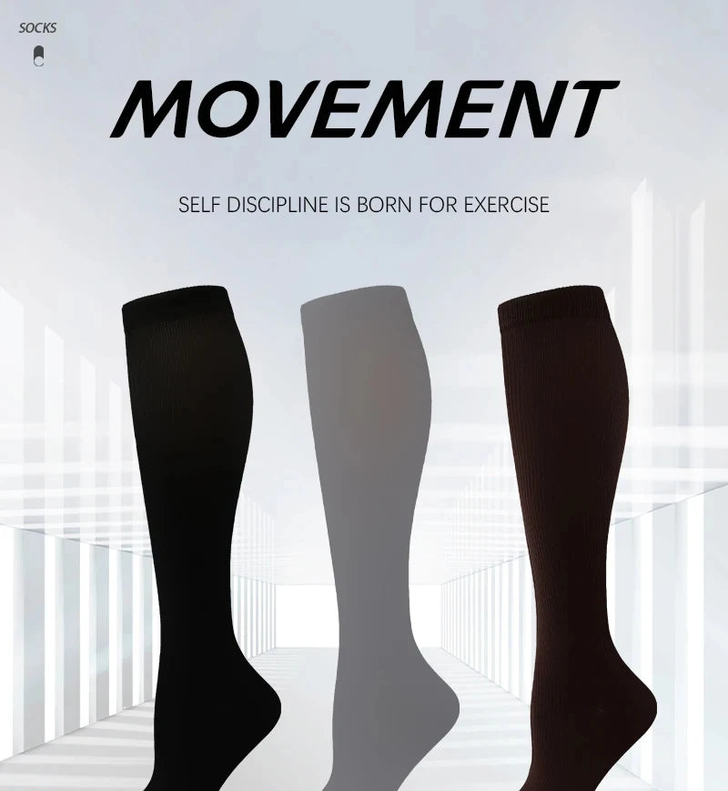 Compression Socks Medical Varicose Veins Swelling Support Legs 20-30mmHg Running Sports Socks Anti Fatigue Pain Relief Men Women