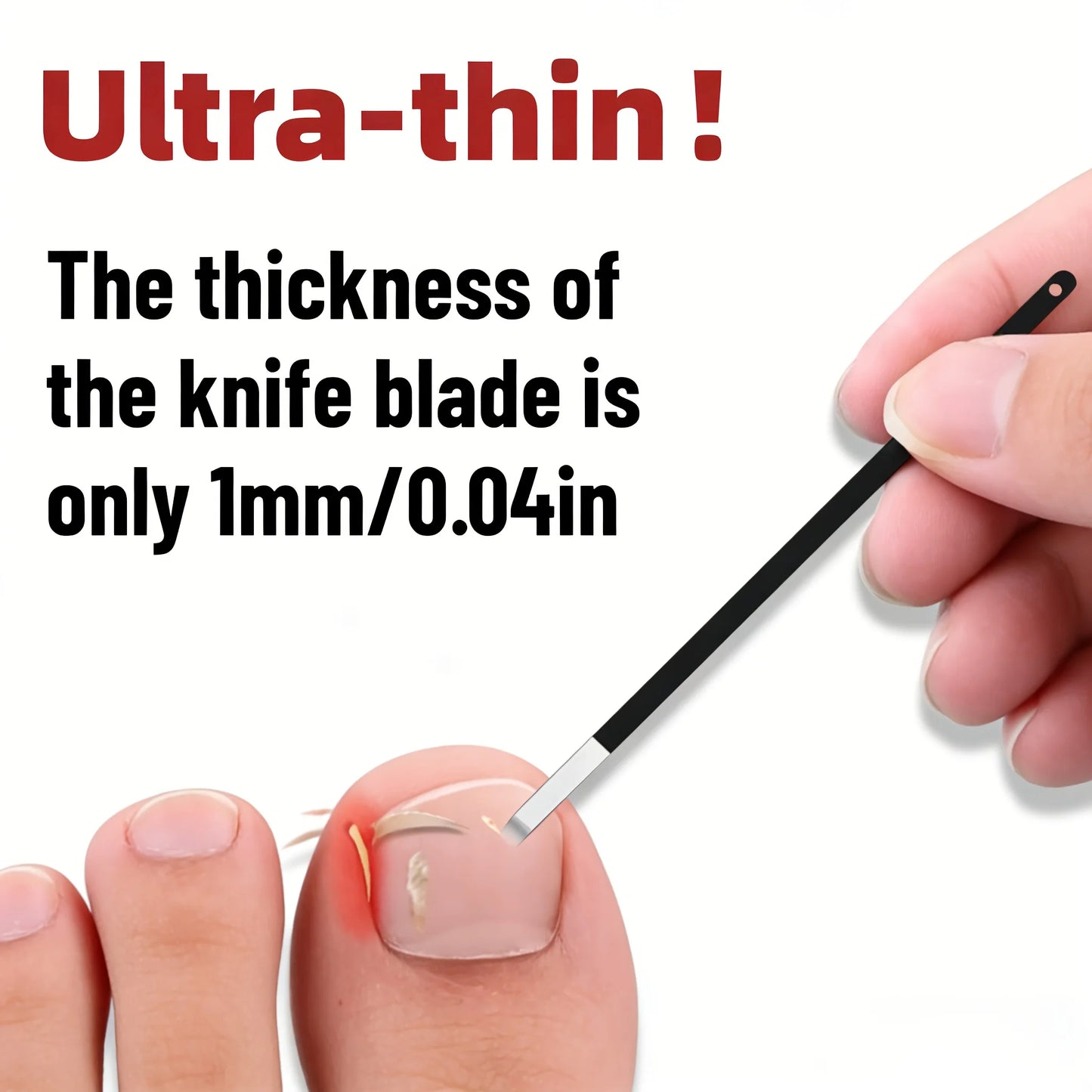 Stainless Steel Ingrown Toenail Correction Tool, Nail Trimming Auxiliary Tool for Men and Women, Essential Foot Tool for Home