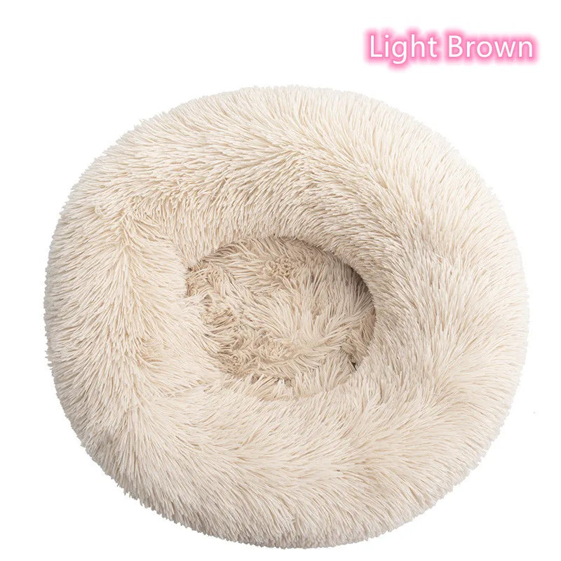 New Cat Dog Bed Super Soft Pet Cat Bed Pet Mattress Plush Washable Calm Donut Bed Comfortable Sleeping Artifact Suitable Winter