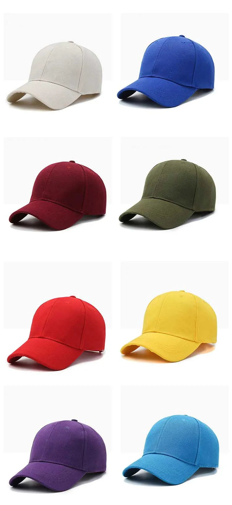 Unisex Plain Adjustable Snapback Baseball Cap – Street Dad Hat