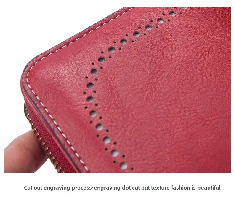 High Quality Women Wallet  Anti-theft Leather Wallets For Woman Long Zipper Large Ladies Clutch Bag Female Purse Card Holder