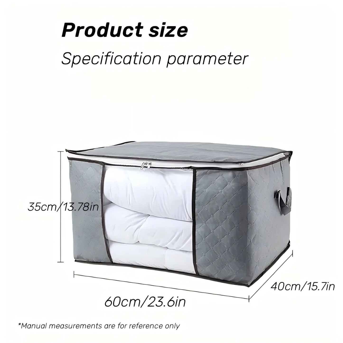 Extra Large Portable Storage Bag with Window – Clothing & Quilt Organiser