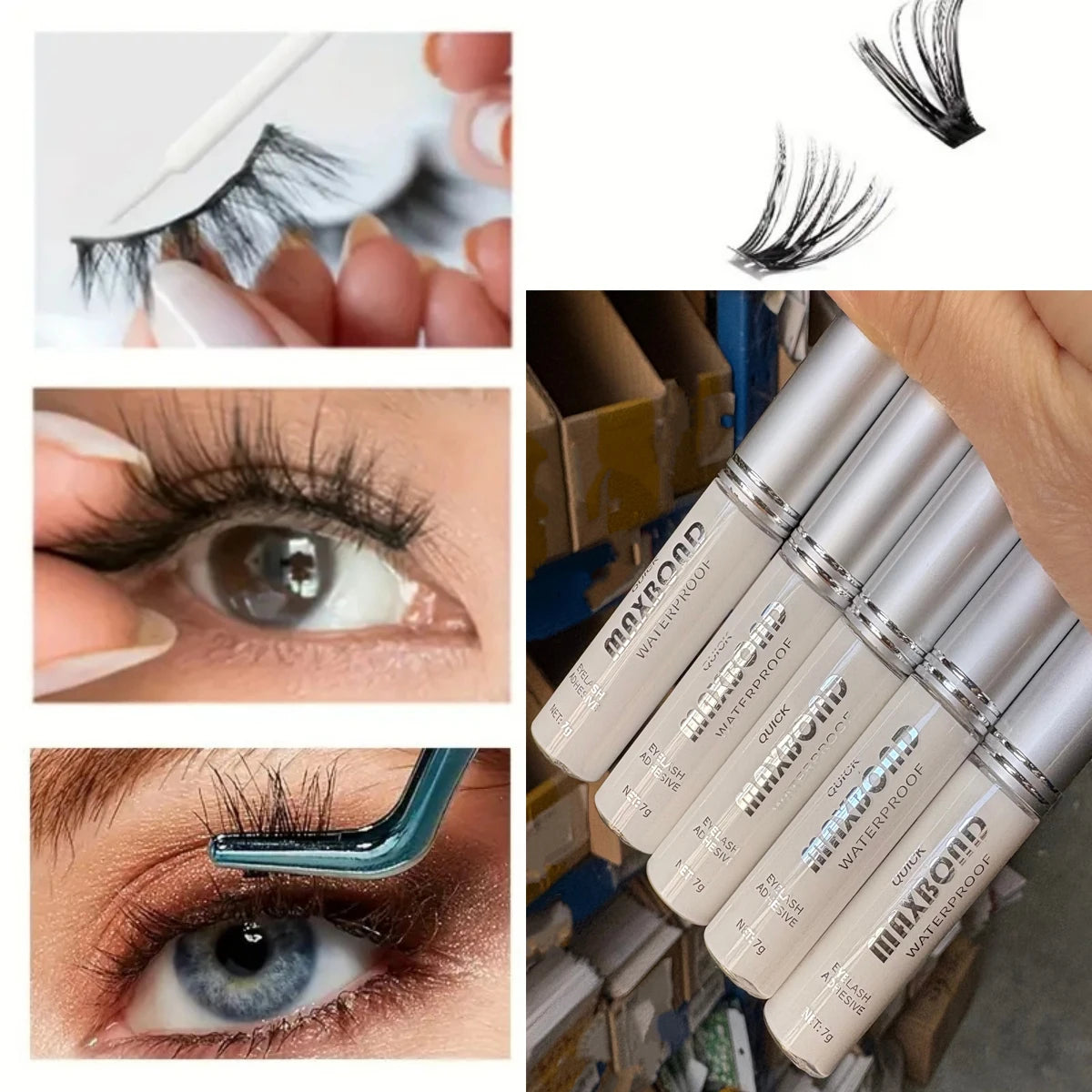 Super Strong Waterproof Eyelash Glue – Quick-Dry Non-Irritating DIY Lash Adhesive