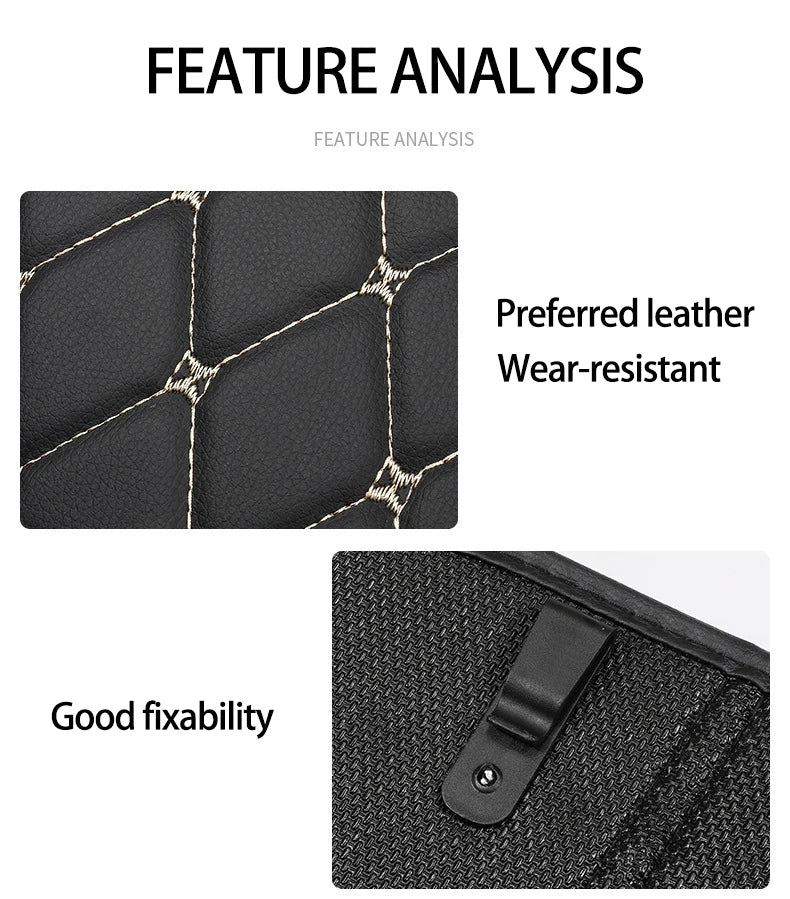 New PU Leather Car Anti-Kick Mats Auto Seat Back Protector Cover For Children Car Back Seat Anti-Dirty Pad Car  Accessories