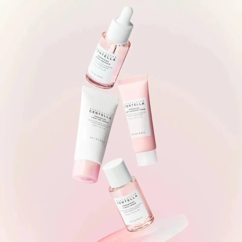 Korean Centella Pink Salt Mini Skincare Kit – Pore Care Travel Set