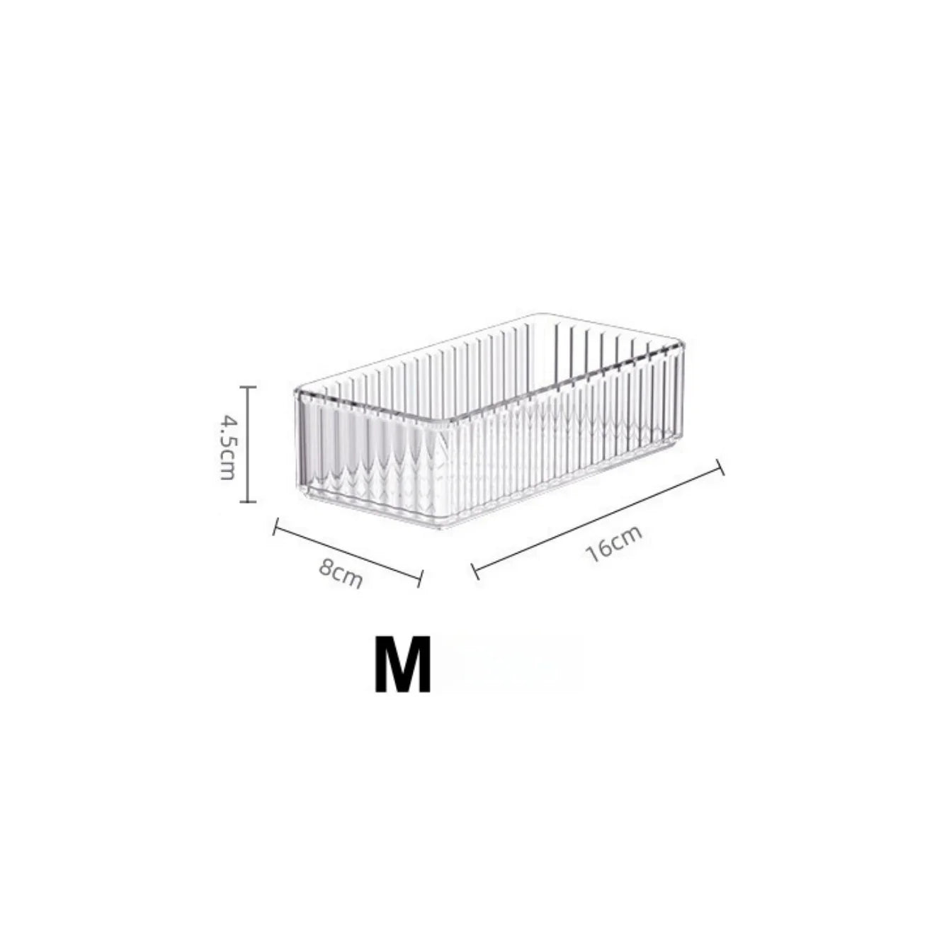 Stackable Acrylic Drawer Organiser Trays – Clear Makeup & Bathroom Vanity Storage Bins