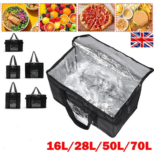 16L–70L Insulated Thermal Tote Bag – Heavy Duty Food Delivery & Picnic Cooler