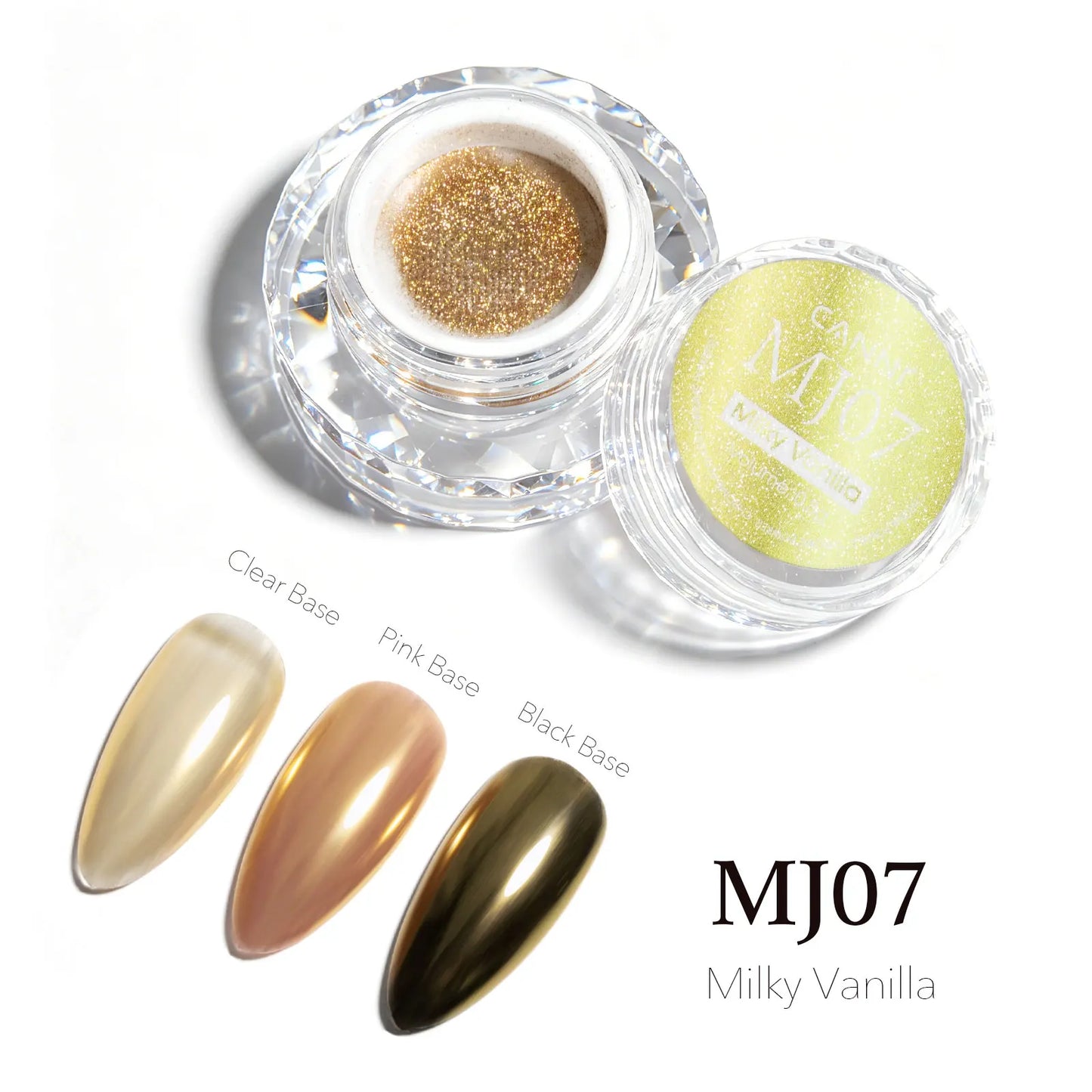 CANNI Mirror Chrome Nail Powder Aurora Effect Pearl Pigment Dust for UV Gel Nails Metallic Nail Art Decoration DIY Design