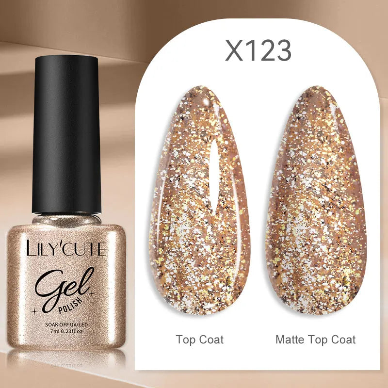 Gold Metallic Gel Nail Polish Liner – Super Bright Mirror French Stripe Nail Art