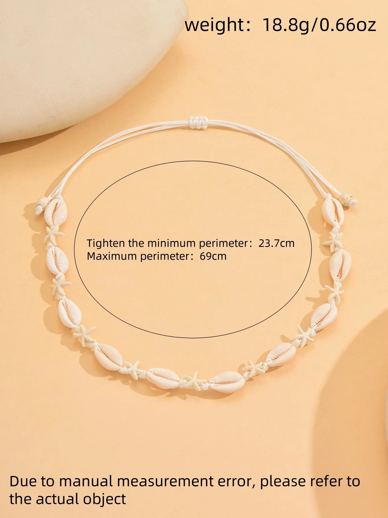 Adjustable Seashell & Starfish Choker Necklace – Handmade Colourful Summer Jewellery