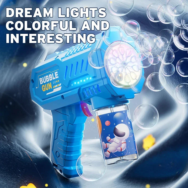 Automatic Bubble Gun — Rocket Bubble Machine for Kids & Outdoor Fun