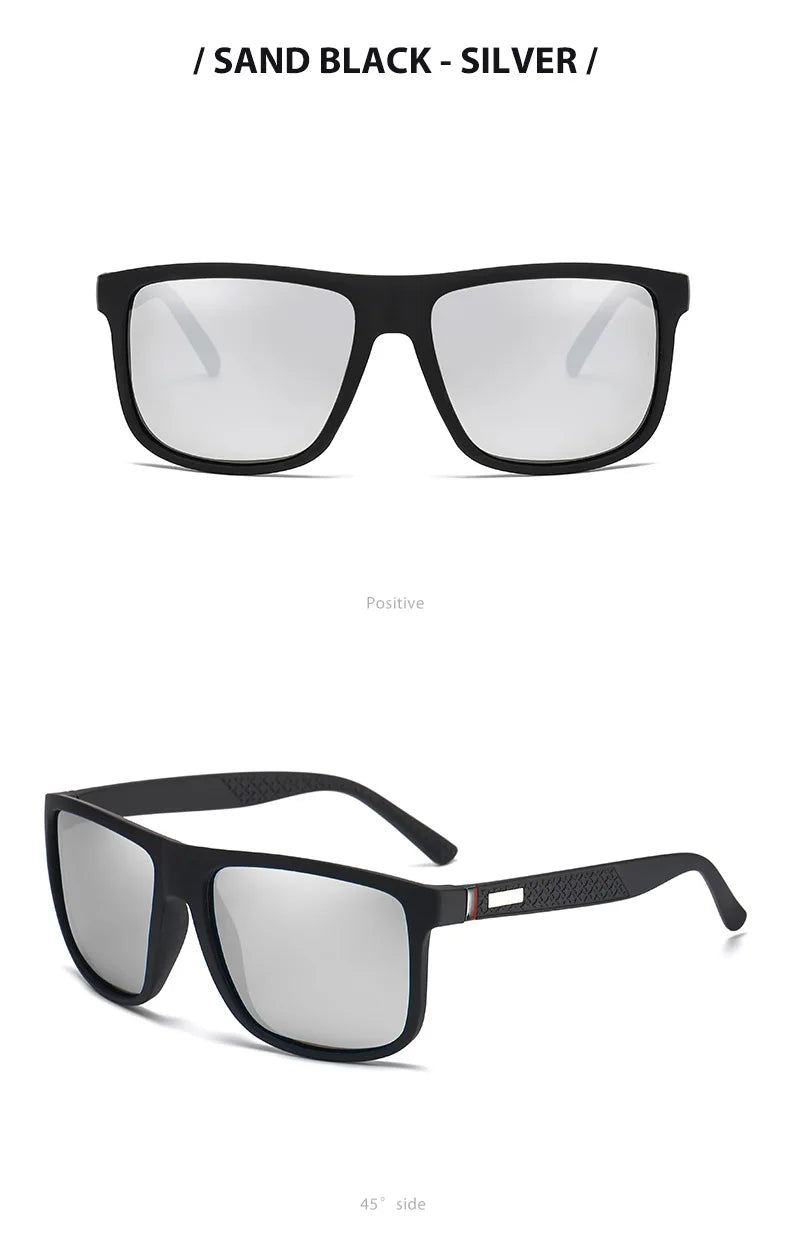 Fashion Vintage Square Polarized Sunglasses Men Women Luxury Brand Designer Men's Sun Glasses Driving Fishing UV400 Eyewear Man