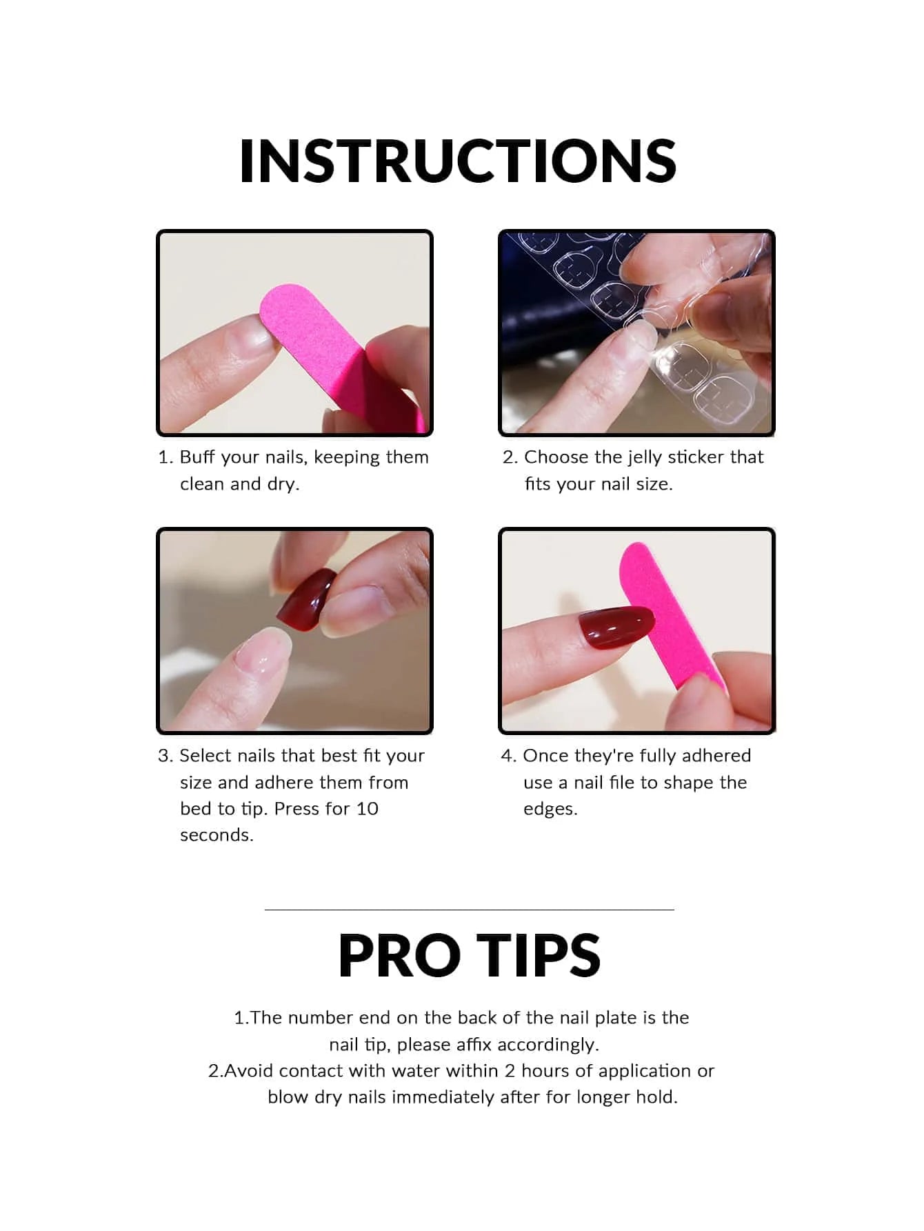 24Pcs/Set Simple Wine Red Fake Nails Mid-length Almond Press on Nails Art Wearable Round Head Oval Full Cover False Nail Tips