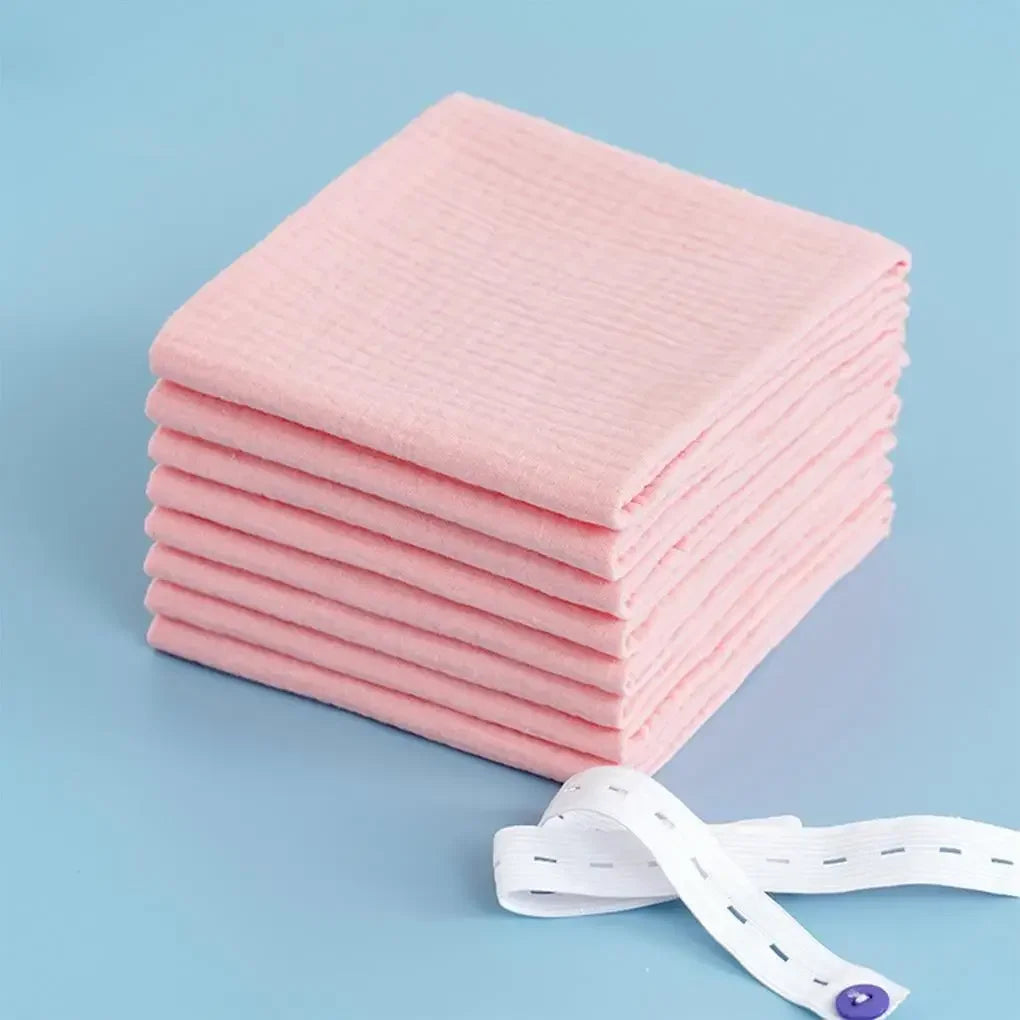100% Cotton Baby Nappy for Newborn Changing 5-10PCS Baby Gauze Diapers 43x45cm Washable Reusable Double Layer Soft Baby Towels