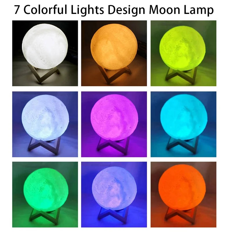 Book & Moon LED Galaxy Night Light – Bedside Decoration Gift for Kids & Birthdays