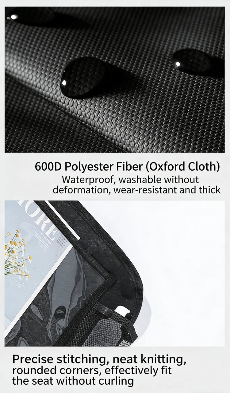 1/2PCS Car Seat Storage Bag Waterproof Durable Oxford Fabric with Touch Screen Tablet Holder Anti-Kick Seat Back Bag Auto Parts