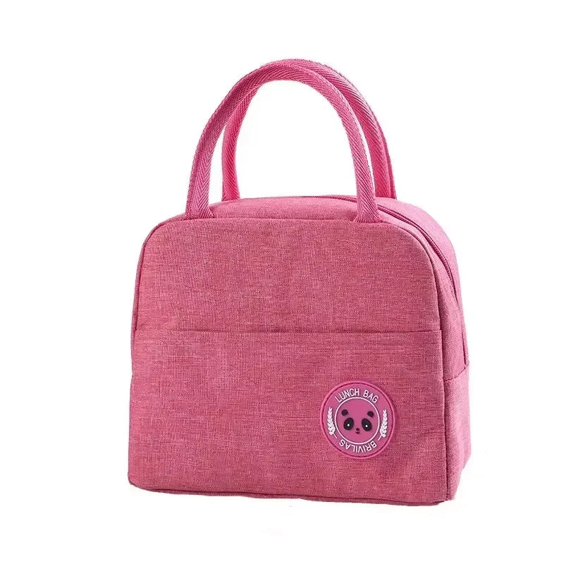 Aluminium Foil Insulated Lunch Bag – Thermal Bento Handbag for Students & Work