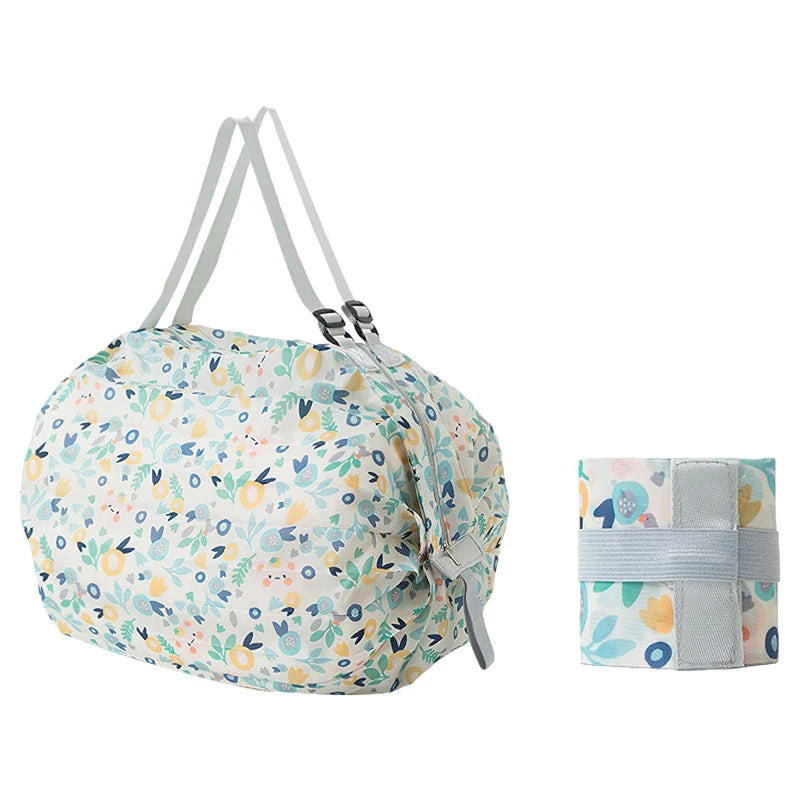 1pc Foldable Shopping Bags Foldable Storage Bag With Handle Portable Travel Camouflage Handbags Large Capacity Nylon Bag