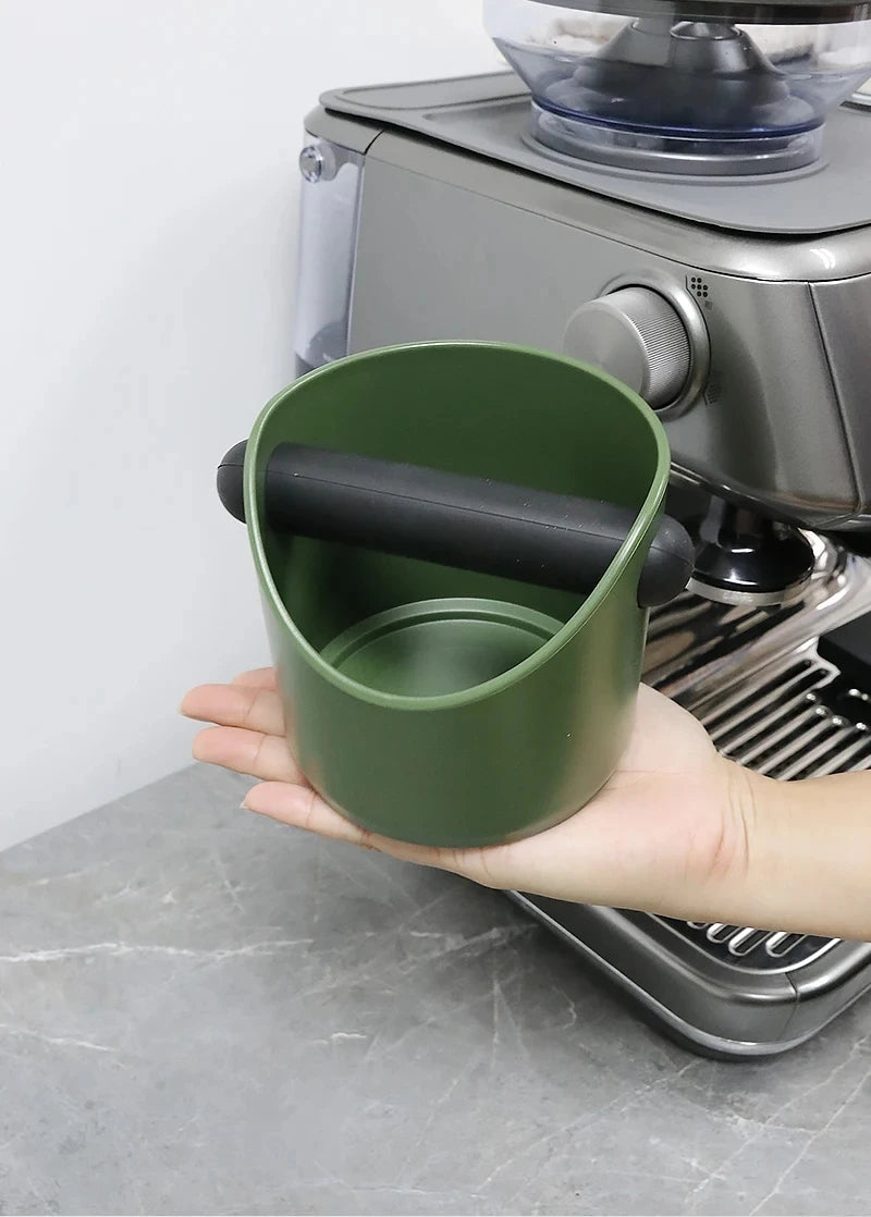Espresso Knock Box – Anti-Slip Coffee Grounds Dump Bin for Baristas