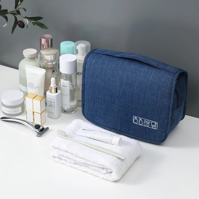 Oxford Waterproof Hanging Travel Toiletry Bag – Men & Women Wash Organiser