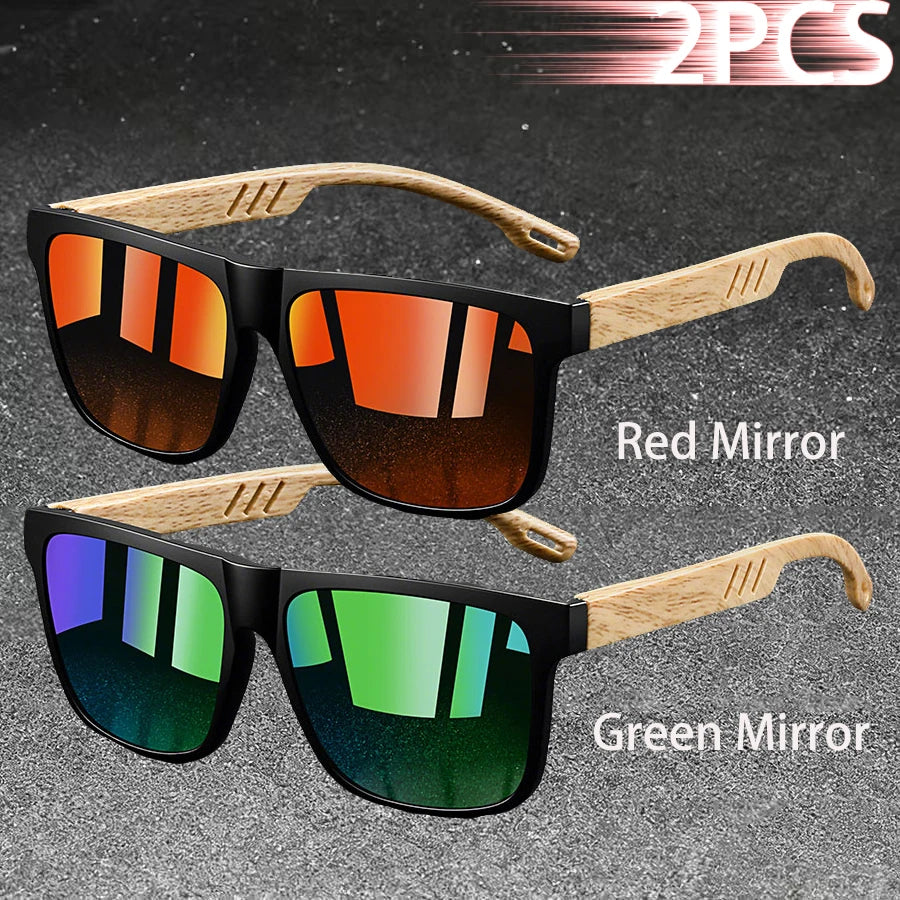 Vintage Square Frame Polarized Sunglasses – UV400 Fashion Eyewear for Men & Women