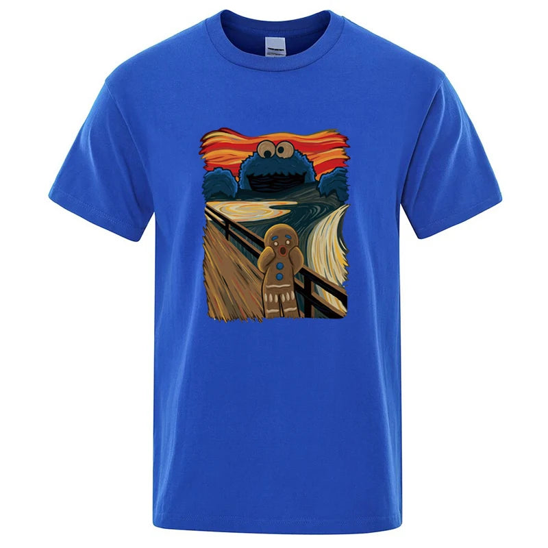 Summer Men's High Quality T-shirt 100% Cotton Short Sleeve Print Casual Loose Men T Shirt O-neck Male T-shirt Male Tees  for Men