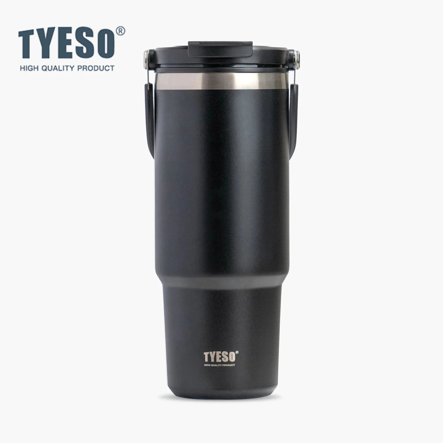 Tyeso 900ML Travel Mug Vacuum Cup Stainless Steel Coffee Cup Cold Hot Double-layer Insulated Cup Tumbler Thermo Water Bottle Car