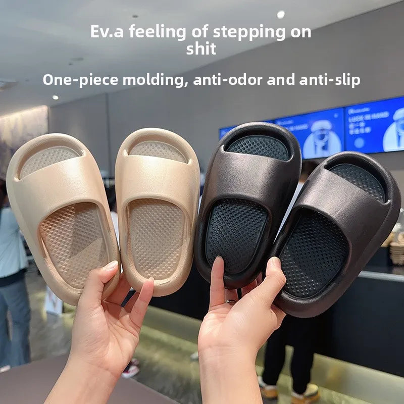 2026 Children's Slippers for Summer Boys and Girls Indoor Bathroom Soft-Soled Thickened Anti-Slip Baby Slippers and Cool Sandals
