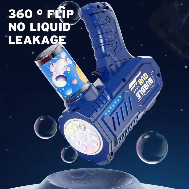 Automatic Bubble Gun — Rocket Bubble Machine for Kids & Outdoor Fun