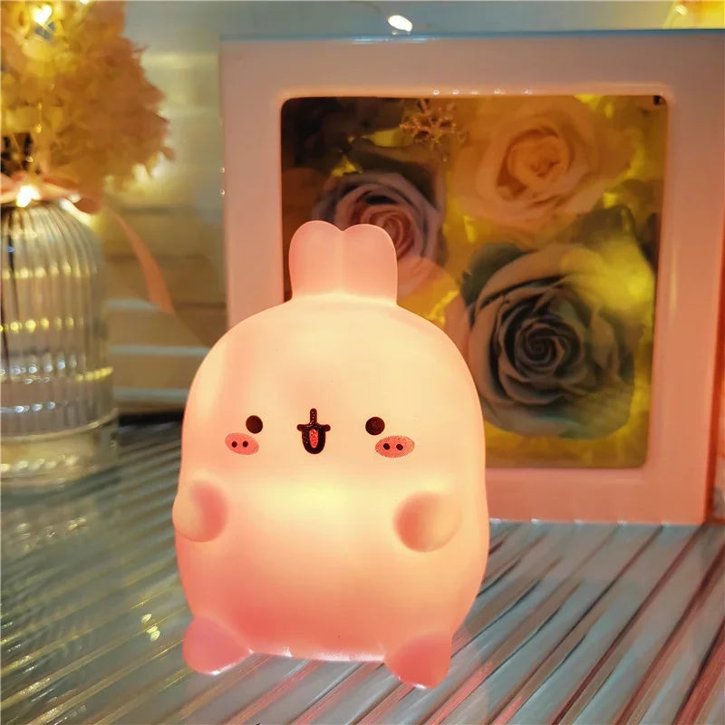 Rabbit Night Light – LED Bedside Table Lamp for Bedroom Décor & Atmosphere
