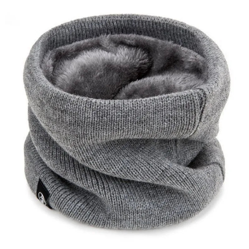 Fashion Women Knitted Scarf Solid Cashmer Like Winter RIDE Scarves Lady Warm Thick Unisex Men Neck Scarfs Ring